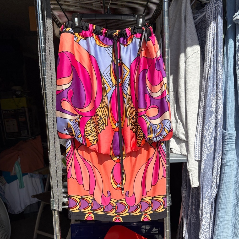 Analili Pink and Orange dress